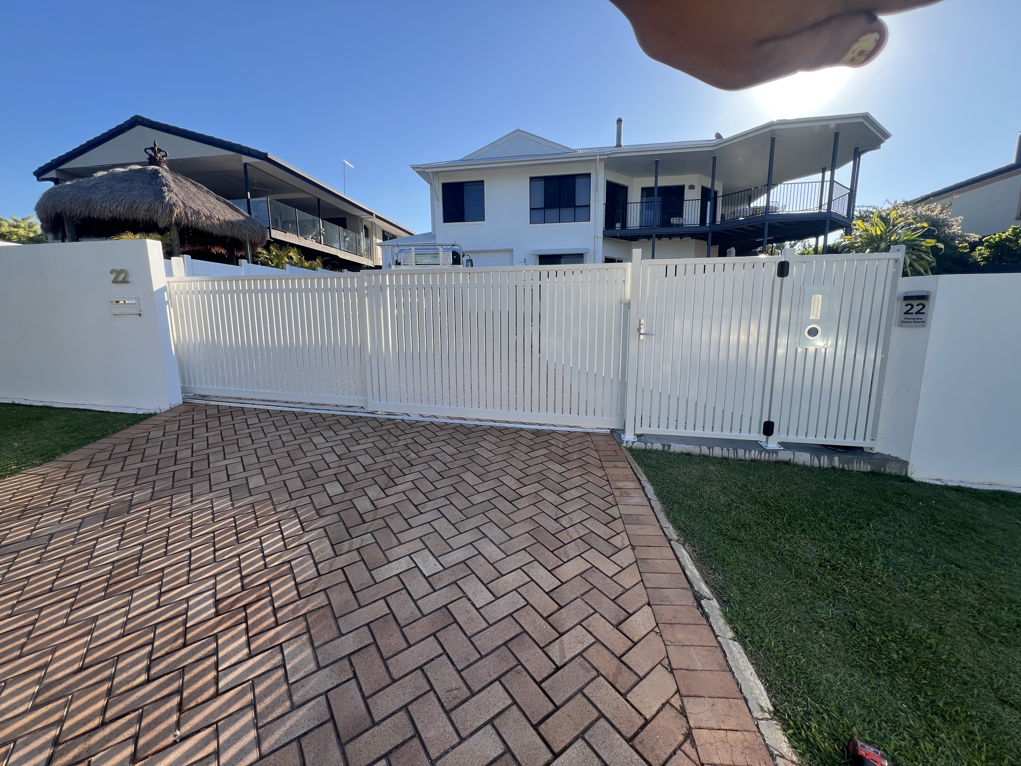 Automatic gate installation